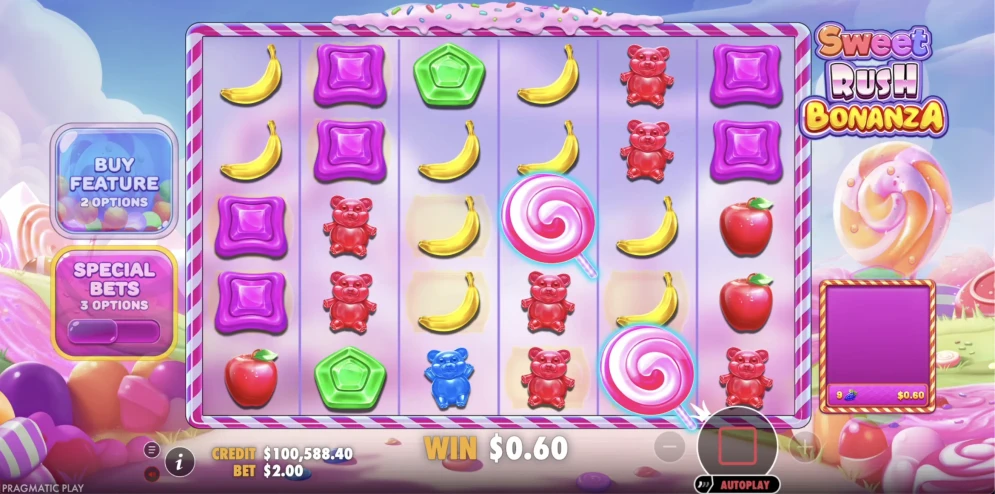 Sweet Rush Bonanza gameplay